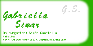 gabriella simar business card